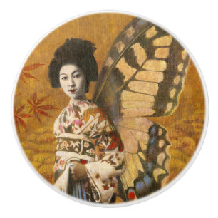 Geisha Ceramic Knob. Keramische Knop