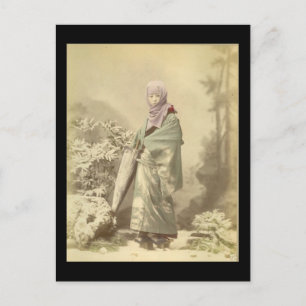 Geisha circa Winter 1885 Briefkaart
