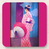 Geisha Dance Bier Onderzetter (Voorkant)