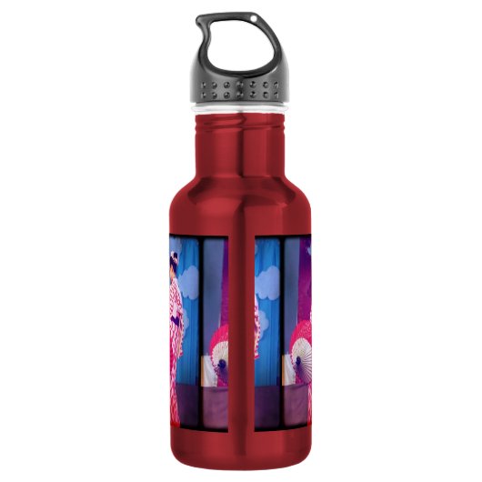 Geisha Dance Waterfles (Achterkant)