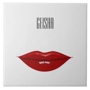 geisha - decors voor je huis tegeltje