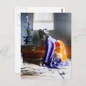 Geisha die Flowers oud Japan schikt Briefkaart (Voorkant / Achterkant)