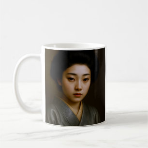 Geisha Elegantie Portret Koffiemok