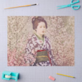  Geisha en Cherry Blossom Tissuepapier (Craft)