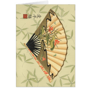 Geisha Fan avec Feuille et Floral Print
