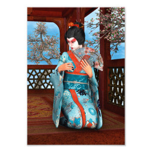 Geisha Foto Afdruk