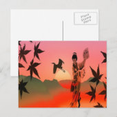 Geisha Girl Briefkaart (Voorkant / Achterkant)