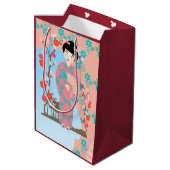 Geisha girl feestje medium cadeauzakje (Achterkant Gekanteld)