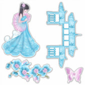 Geisha Girl Sticker (Voorkant)