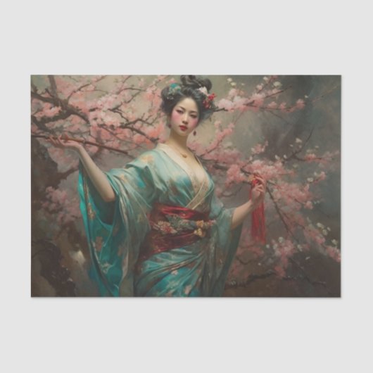 Geisha Girl Tissuepapier (Voorkant)