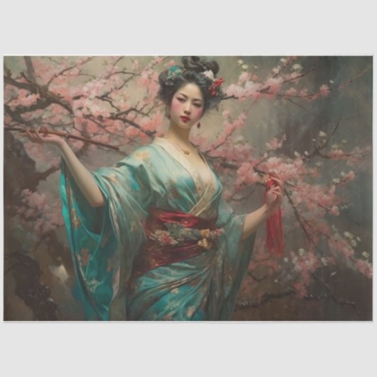 Geisha Girl Tissuepapier (Voorkant)