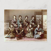 Geisha Girls die instrumenten spelen - Kusakabe Ki