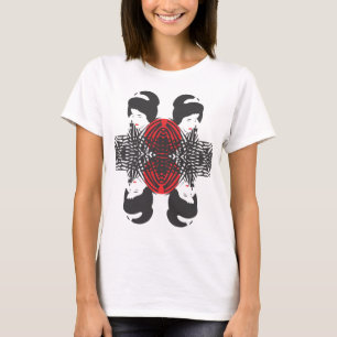 Geisha in de fours "A Reflection" T-shirt