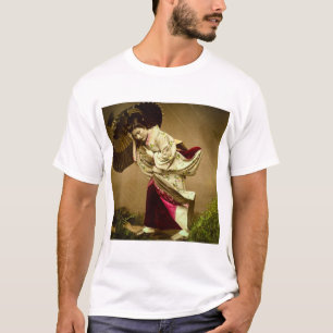  Geisha in een Springtime-raanglijster T-shirt