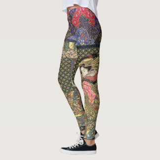 Geisha in Imperial Kimono Leggings