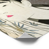 Geisha Japanse Oriental Asian Kimono Poster (Hoek)