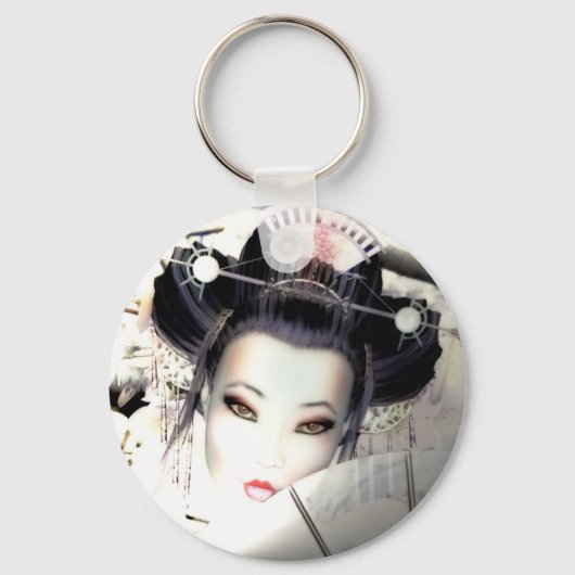 Geisha Keyring Sleutelhanger (Voorkant)