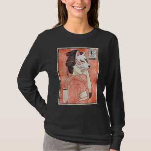 Geisha Kitsune Fox Masker Japanse Esthetische T-shirt