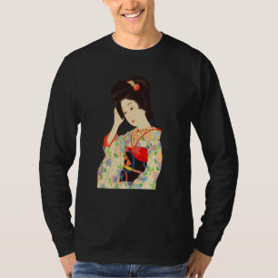 Geisha Maiko Kimono Japans Japan schilderij Kawase T-shirt