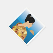 Geisha Meisje Papieren servetten (Hoek)