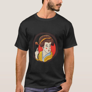 Geisha met Middelvinger T-shirt