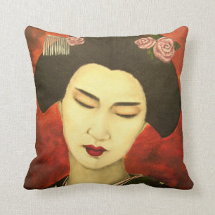 Geisha met Rozen Kussen