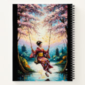 Geisha on a Swing Notitieboek (Achterkant)