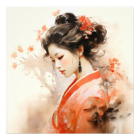 Geisha Oranje inkt
