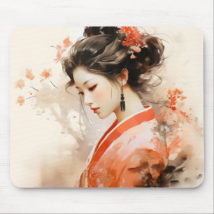 Geisha Oranje inkt Muismat