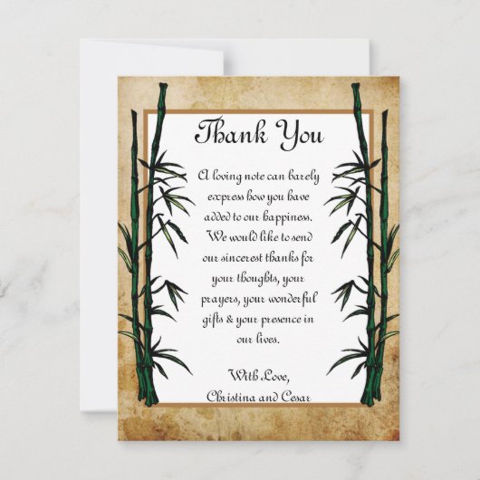 geisha PLAT du carte de remerciements 4 x 5 (Devant)