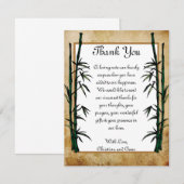 geisha PLAT du carte de remerciements 4 x 5 (Devant / Derrière)