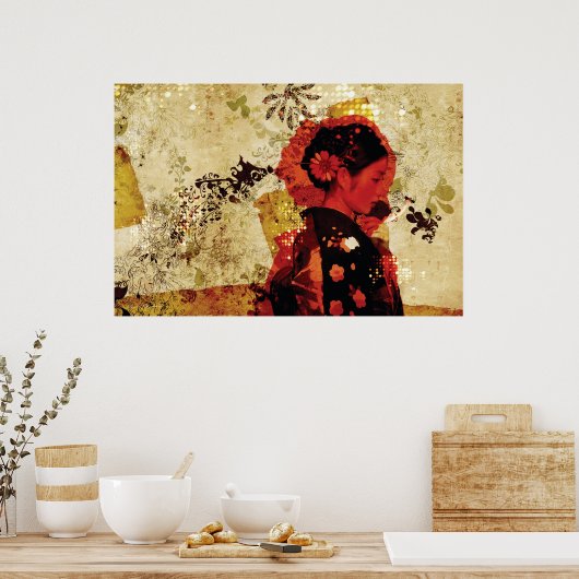 geisha poster (Keuken)