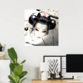 Geisha Poster (Thuiskantoor)