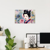 Geisha Poster (Thuiskantoor)