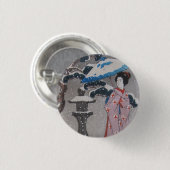 Geisha Ronde Button 3,2 Cm (Voorkant /achterkant)