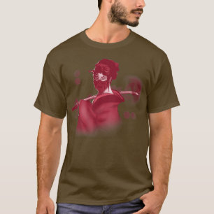 Geisha Samurai Oni Kabuki Ukiyoe Style Katana Japa T-shirt