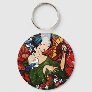 Geisha Sleutelhanger
