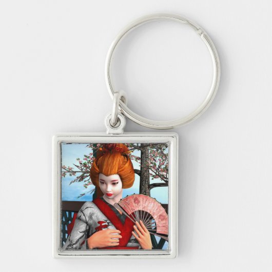Geisha Sleutelhanger (Voorkant)
