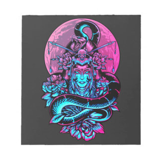Geisha Tattoo Roze floral Notitieblok
