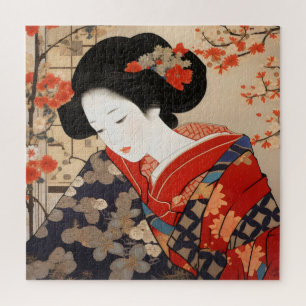 Geisha Ukiyo-e Japanse Kunst Legpuzzel