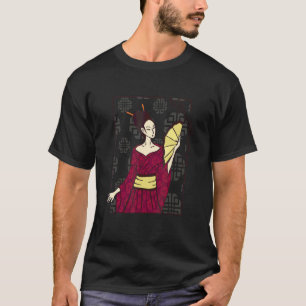 Geisha Vrouw Japans Mooi Intelligent T-shirt