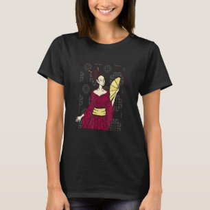 Geisha Vrouw Japans Mooi Intelligent T-shirt