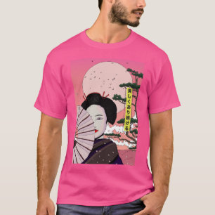Geisha Wees mooi Japanse manga stijl Japans  T-shirt
