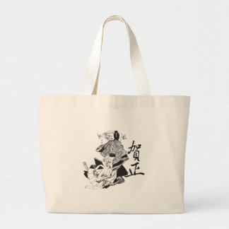 Geisha Woman and Japans Lettering Grote Tote Bag