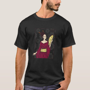 Geisha Woman Japans mooie Slimme T-shirt