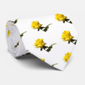 Geïsoleerd Geel roodpatroon Stropdas (Opgerold)