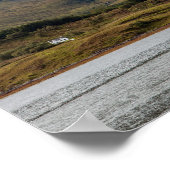 Geïsoleerd huis op het eiland Skye in Schotland Poster (Hoek)