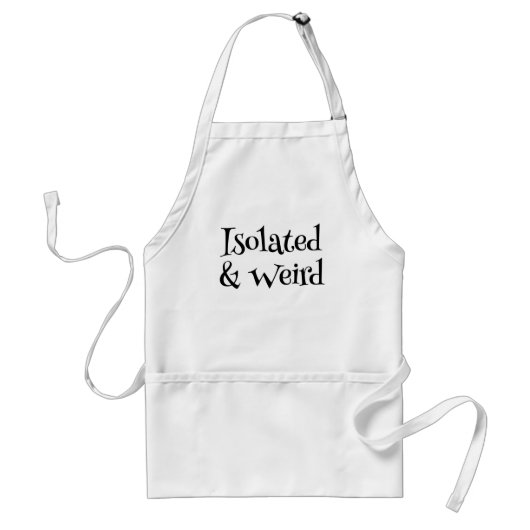 Geïsoleerd & Raar Standaard Schort (Voorkant)