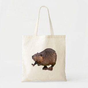 Geïsoleerd van het Noord-Amerikaanse Beaver Briefk Tote Bag