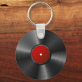 Geïsoleerd vinylrecord sleutelhanger (Voorkant)